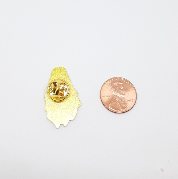 Floral ghost wearing shades enamel pin - Picture 2 of 2